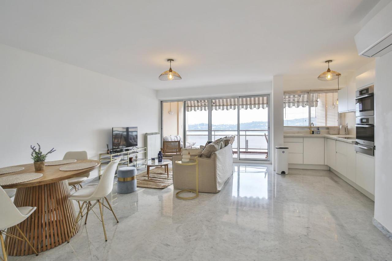 Sublime Appartement Vue Mer. Parking/Piscine/Clim Villefranche-sur-Mer Luaran gambar