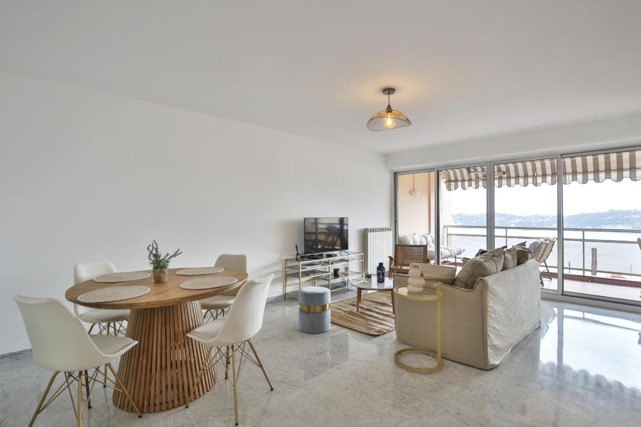 Sublime Appartement Vue Mer. Parking/Piscine/Clim Villefranche-sur-Mer Luaran gambar
