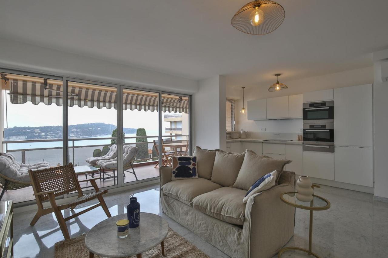 Sublime Appartement Vue Mer. Parking/Piscine/Clim Villefranche-sur-Mer Luaran gambar