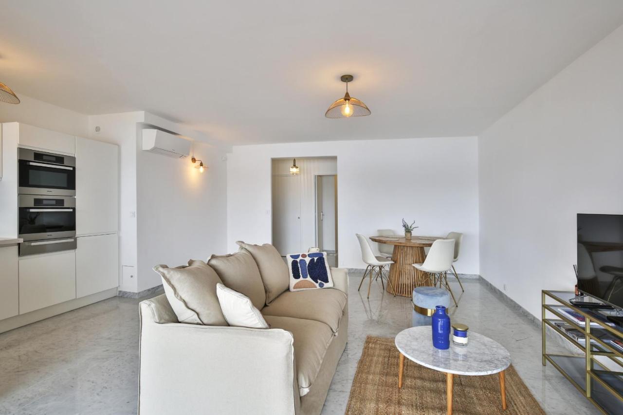 Sublime Appartement Vue Mer. Parking/Piscine/Clim Villefranche-sur-Mer Luaran gambar