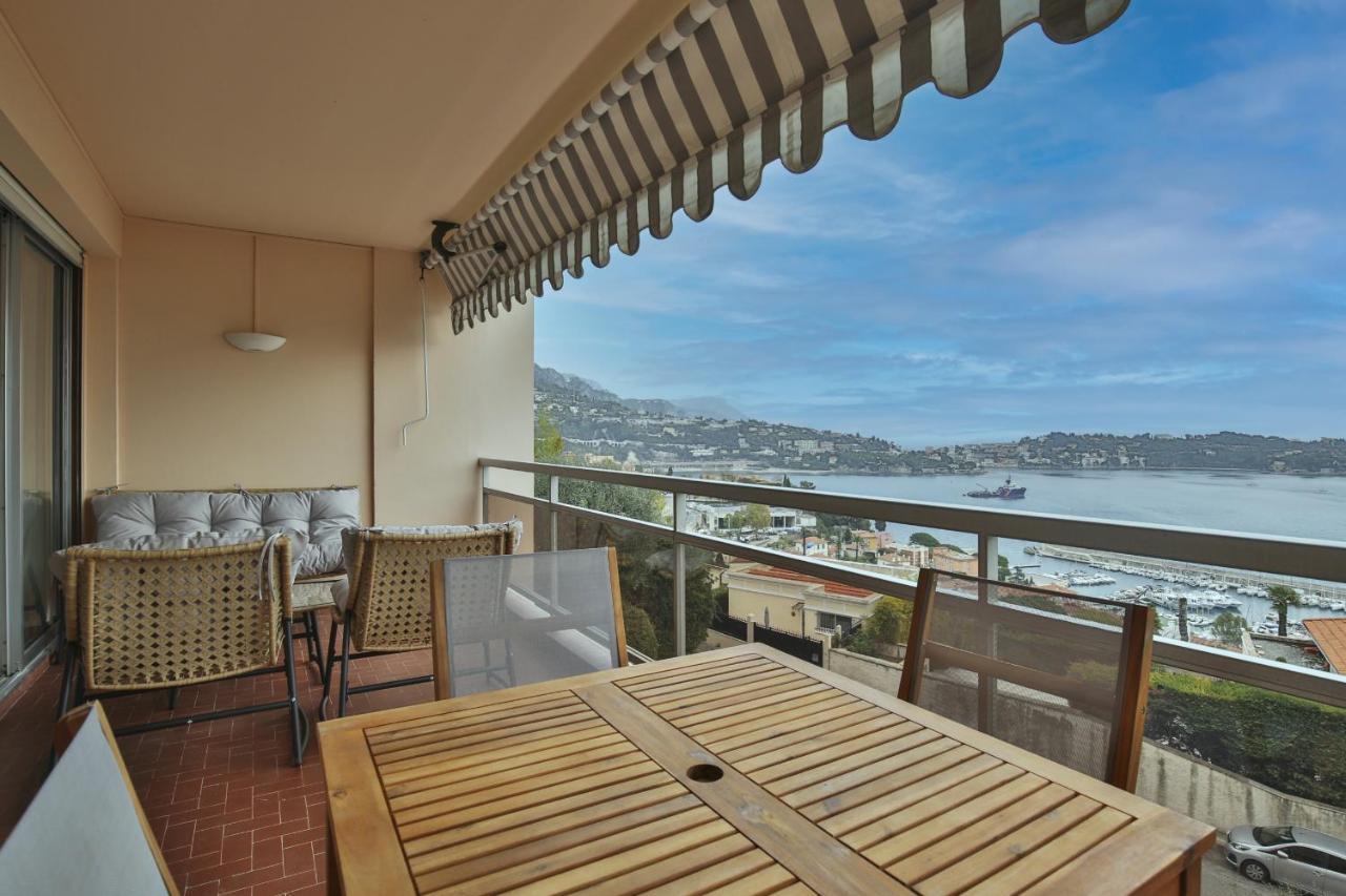 Sublime Appartement Vue Mer. Parking/Piscine/Clim Villefranche-sur-Mer Luaran gambar